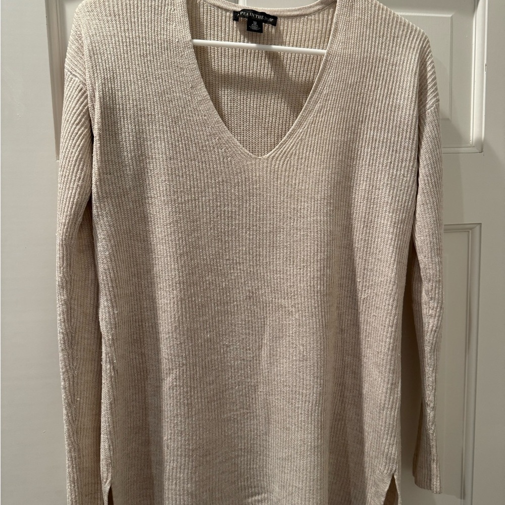 A Pea in the Pod Beige Knit Top